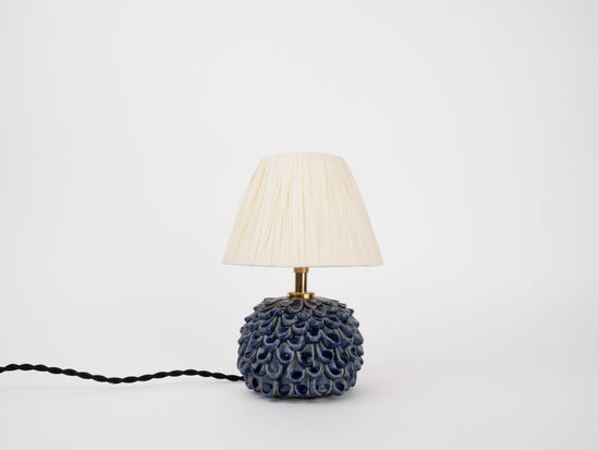 Short 'Petal' Table Lamp - Dark Blue