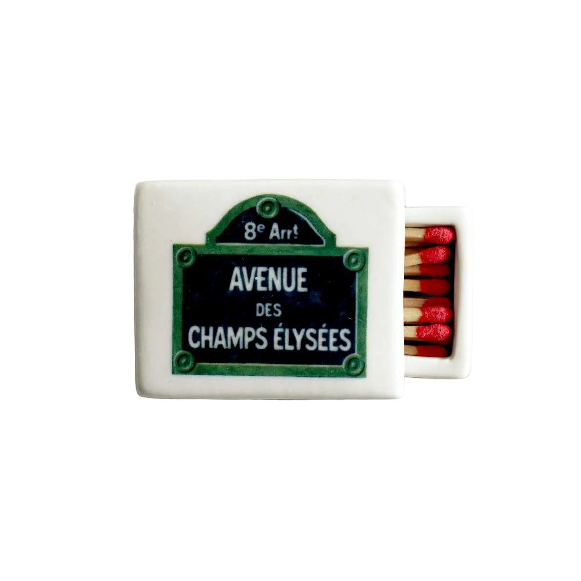 'Mini Champs Elysées’ Ceramic Matchbox