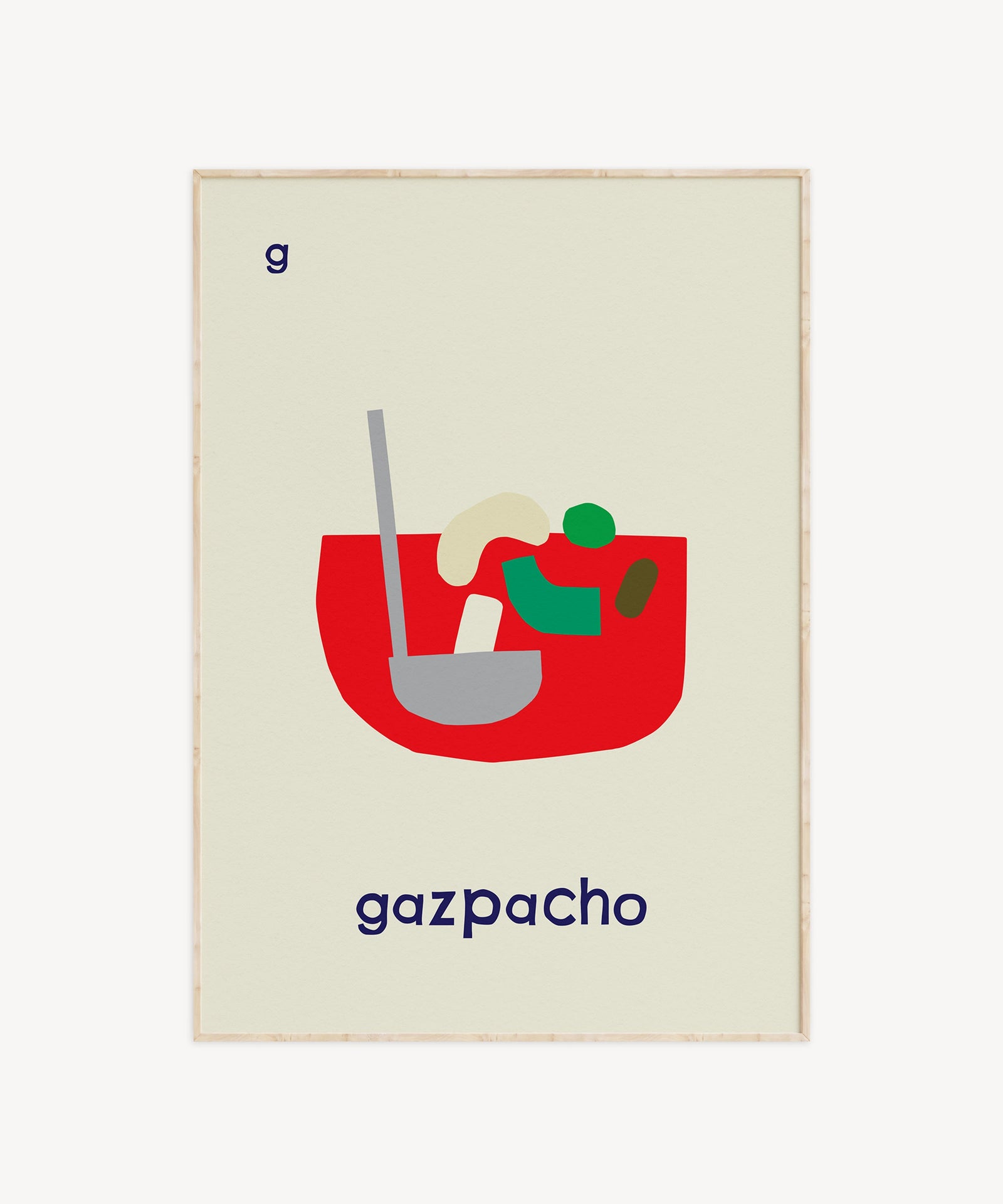 G for Gazpacho Art Print