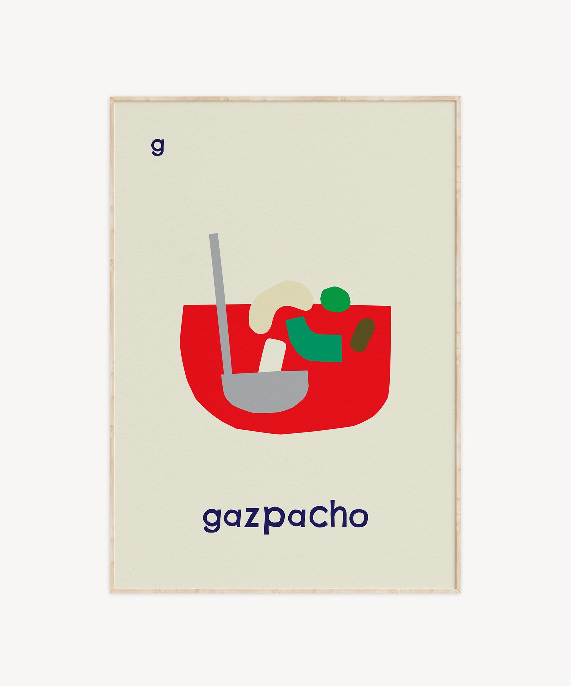 G for Gazpacho Art Print