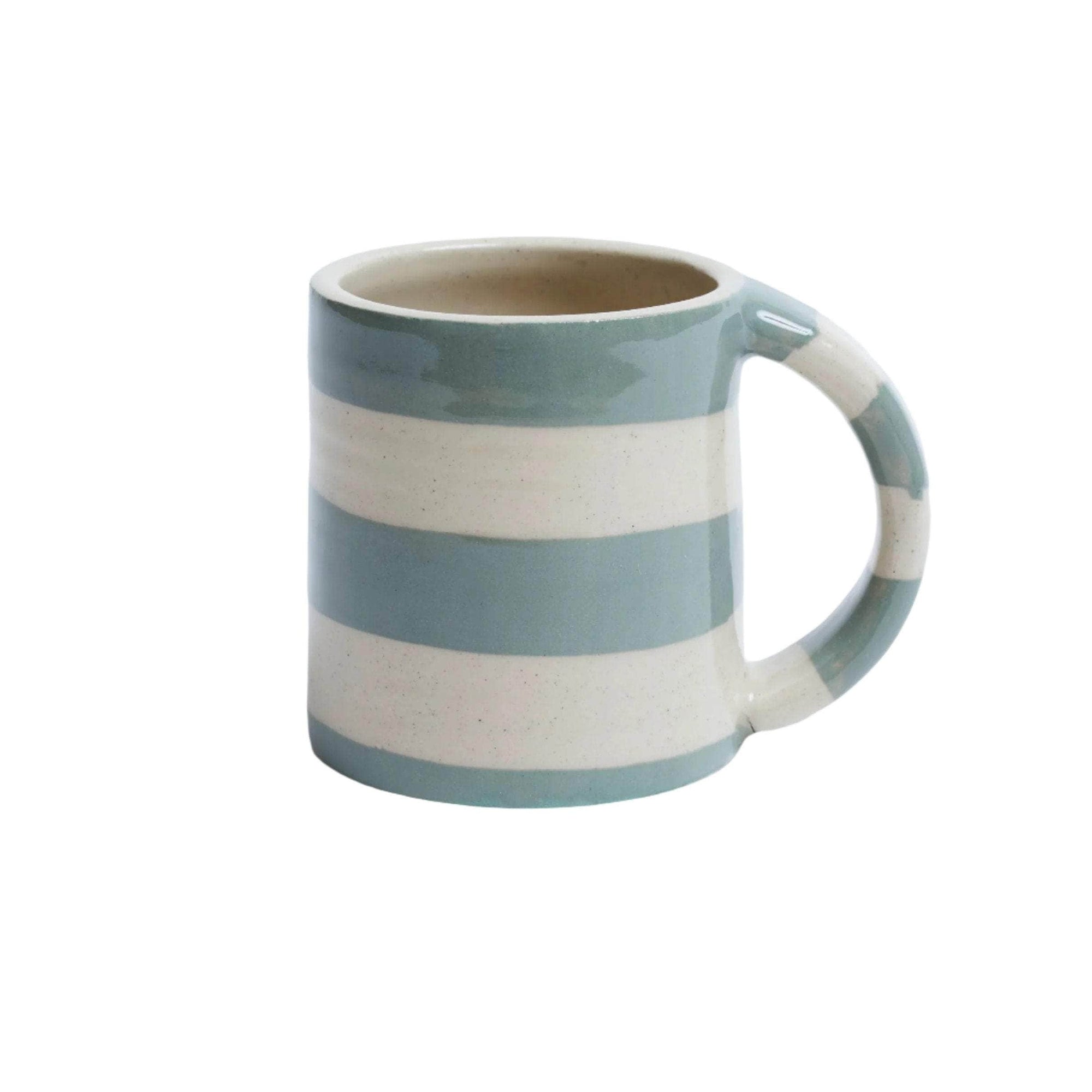 Duci Striped Mug Green