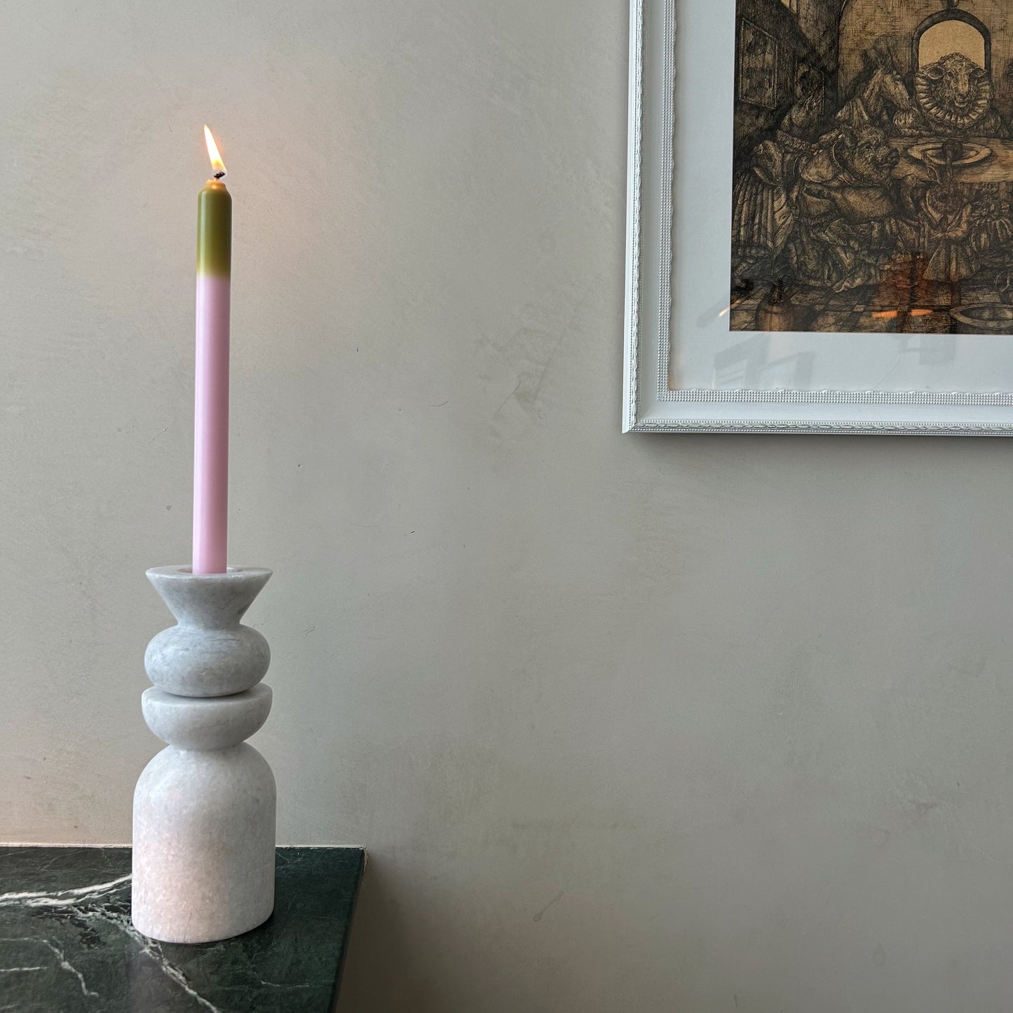 Sweet Pea Dinner Candle