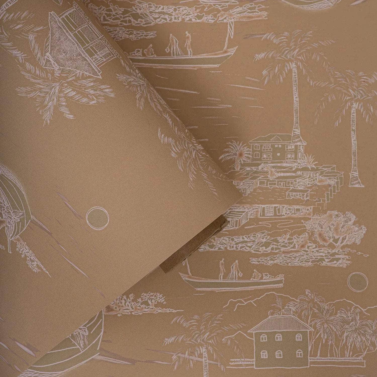 Banana Island Sand Beige Wallpaper
