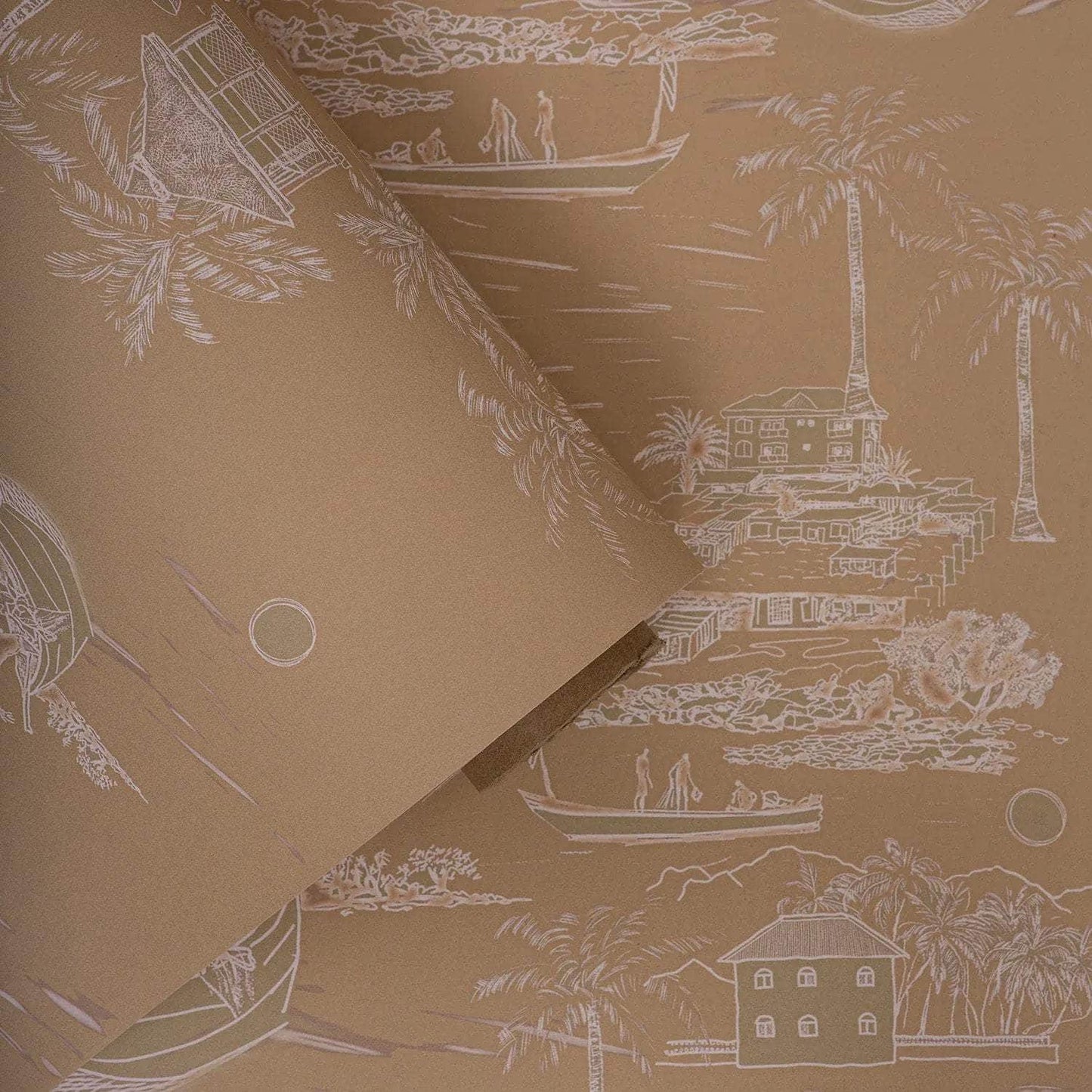 Banana Island Sand Beige Wallpaper