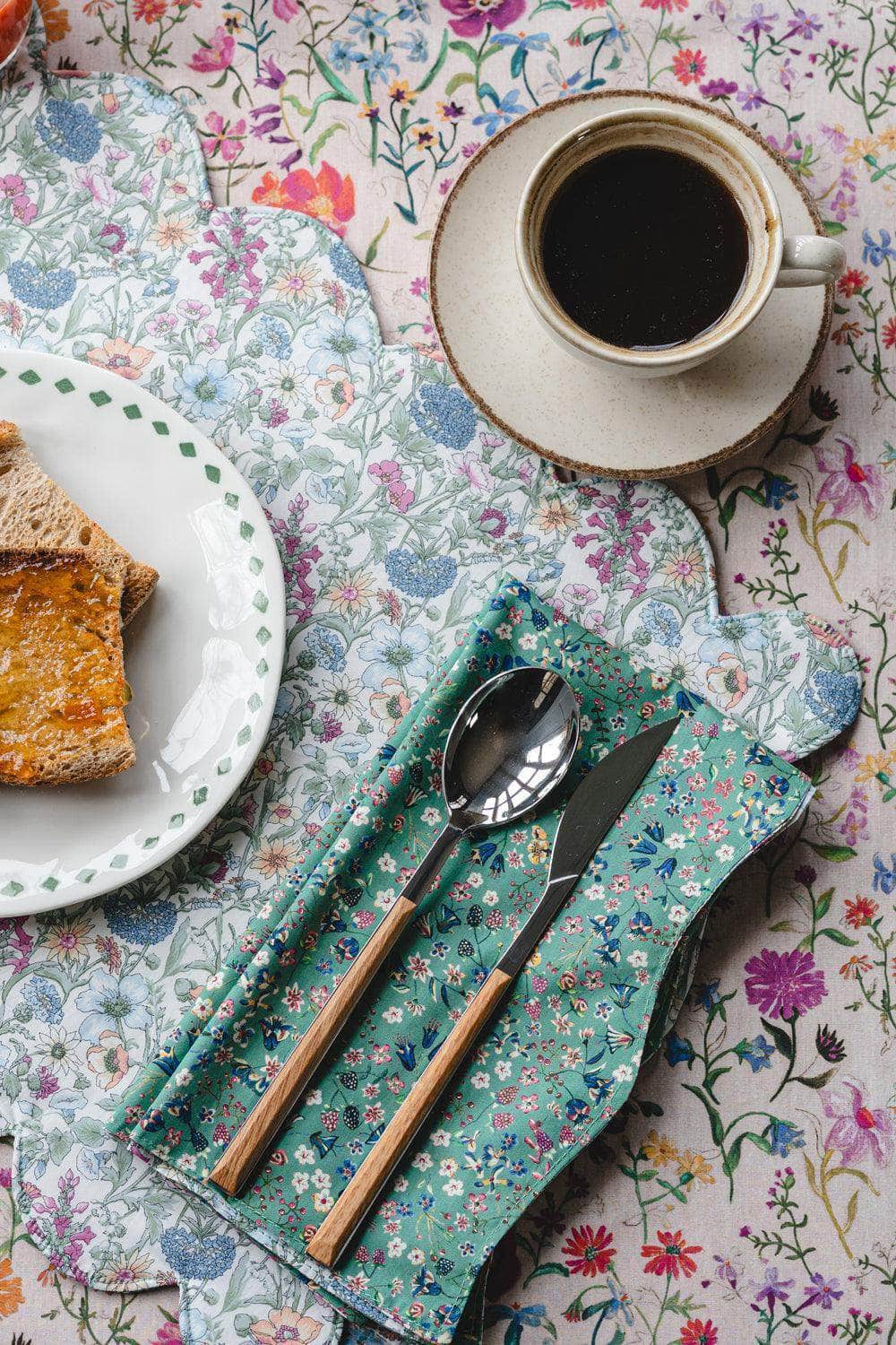 Reversible Wavy Napkin Set Made With Liberty Fabric Donna Leigh & Rachel