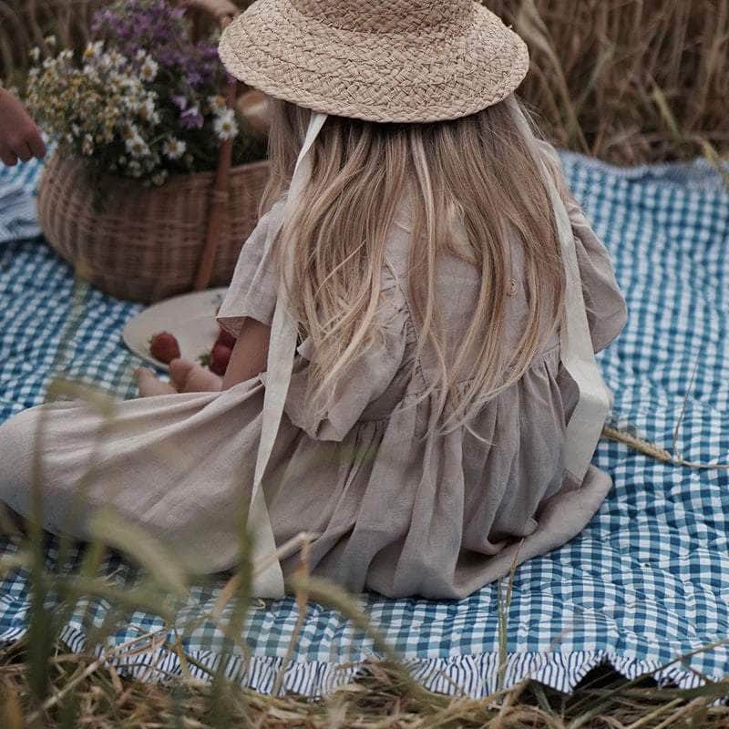 Blueberry Ruffle Quilt & Pillow