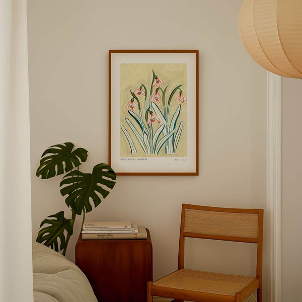 Snowdrop Art Print-