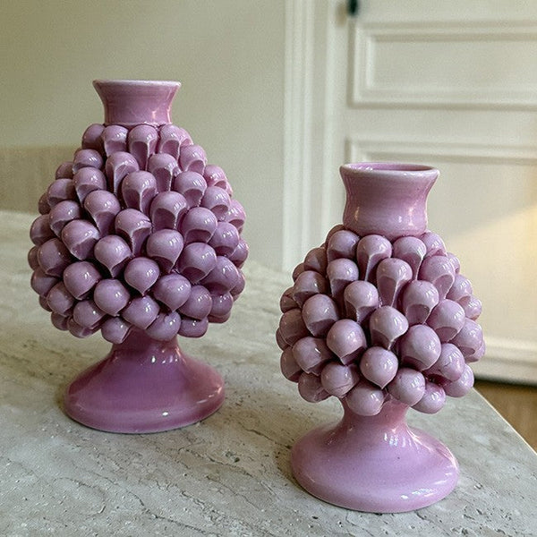 Pigna Candle Holder Pink – Medium