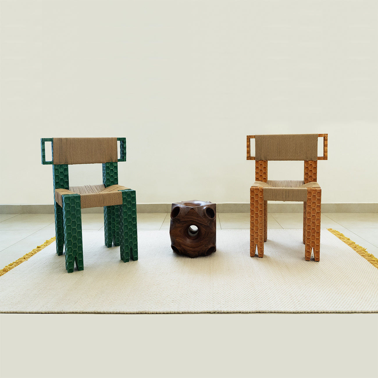 Flatweave Rug - Yellow