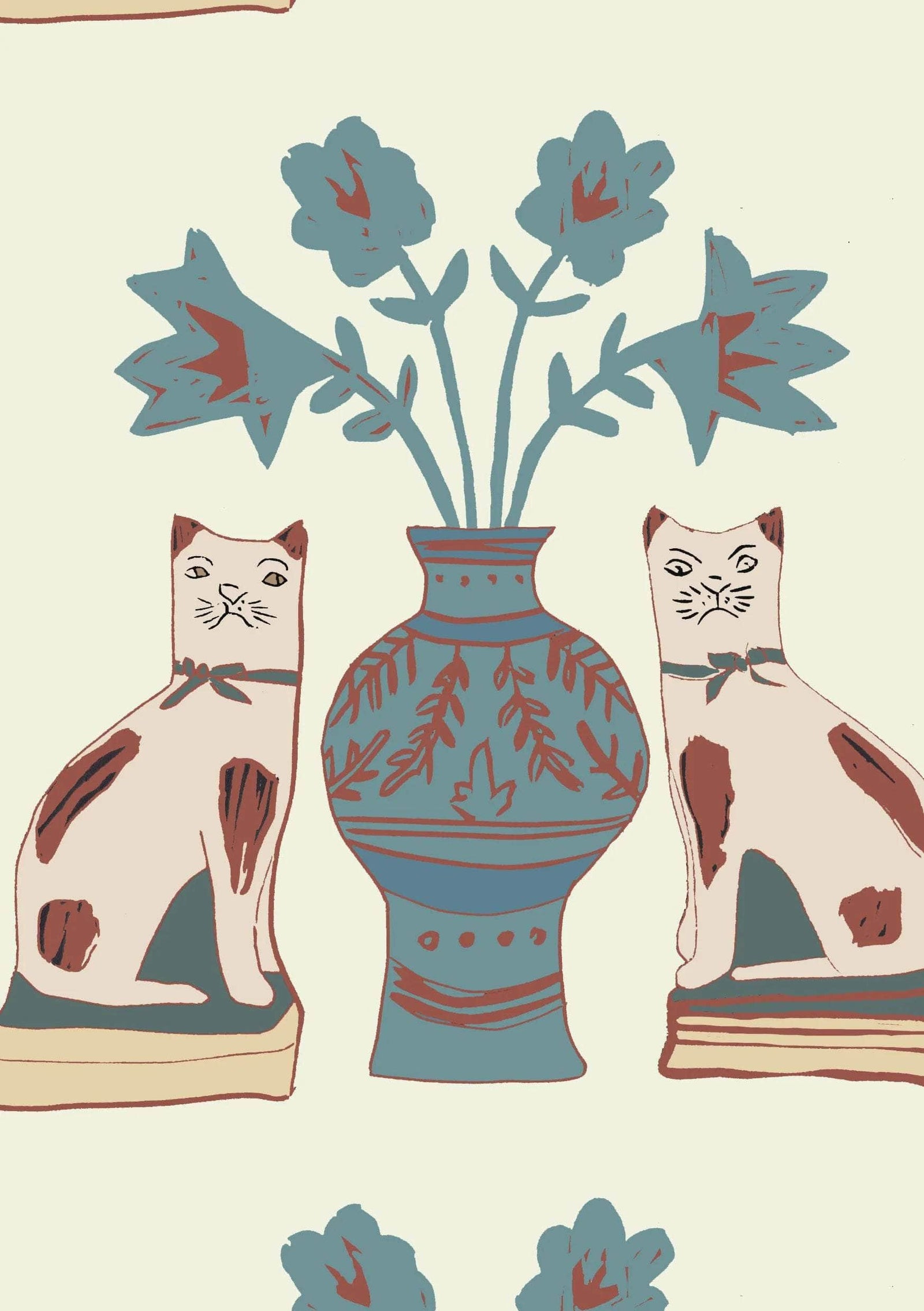 Pair of Cats Wallpaper - Granny's House