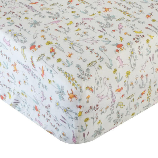 Fitted Sheet Made With Liberty Fabric Theo Pink