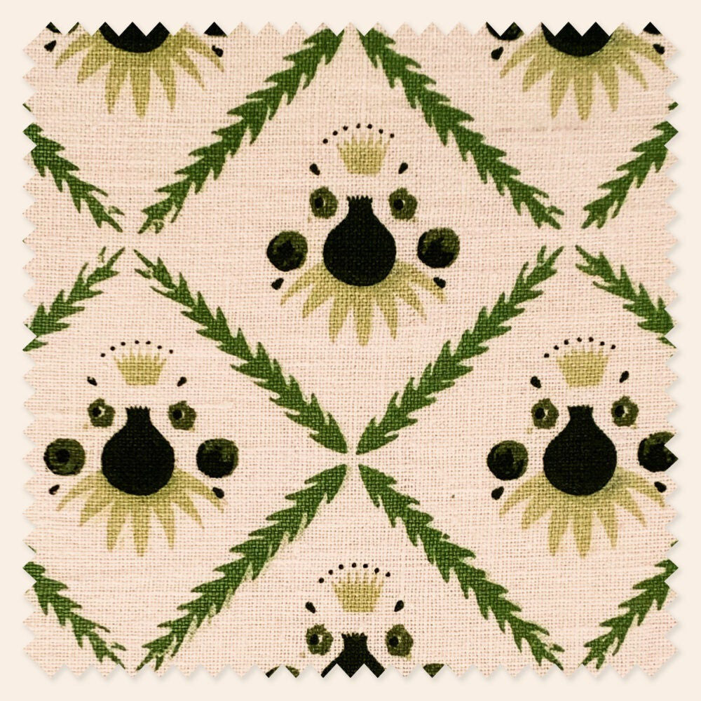 Aurora Footstool, Moss