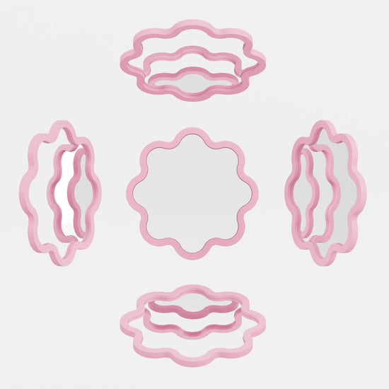 Hvyli Round 90 - Wavy Mirror