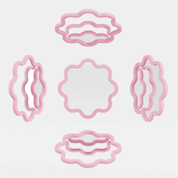 Hvyli Round 90 - Wavy Mirror