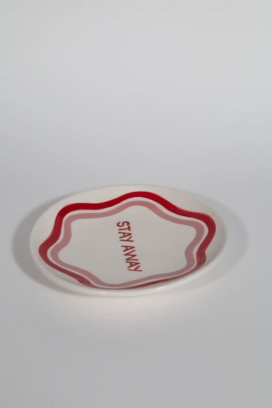 Stay Away Dessert Plate