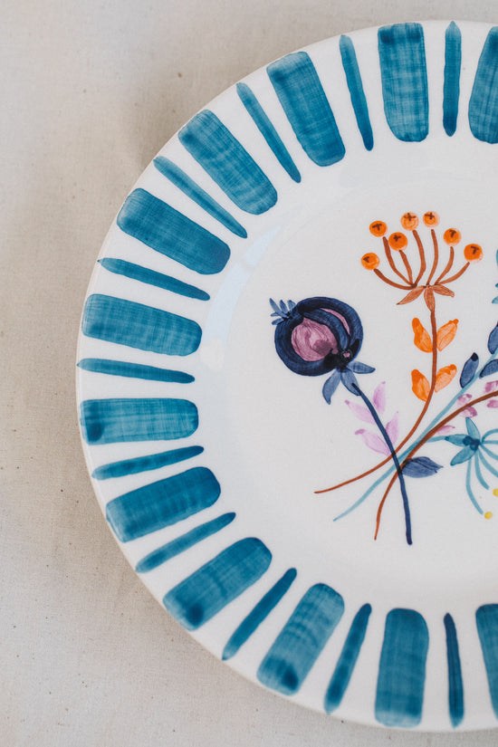 Blue Dessert Plate – The Portuguese Chitas