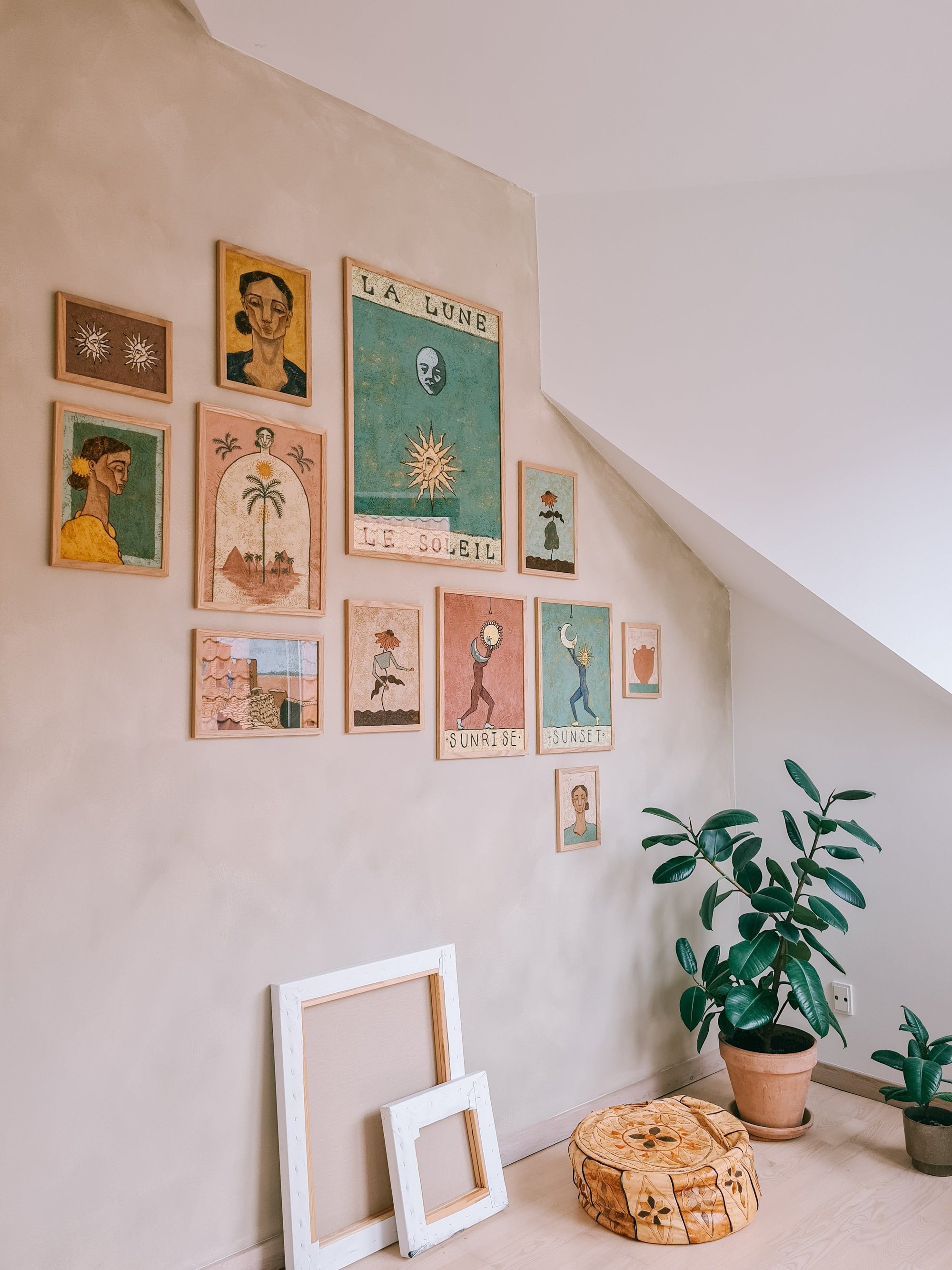 La Lune, Le Soleil - Print