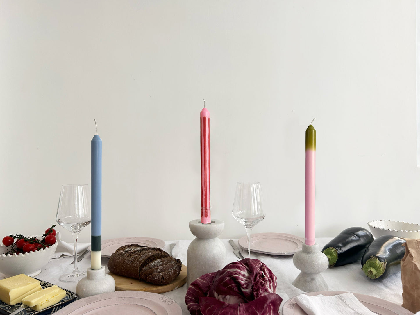 Sweet Pea Dinner Candle