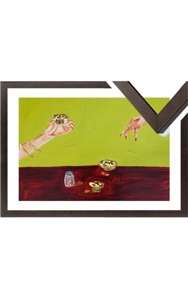Sharing pastéis de nata Fine Art Print