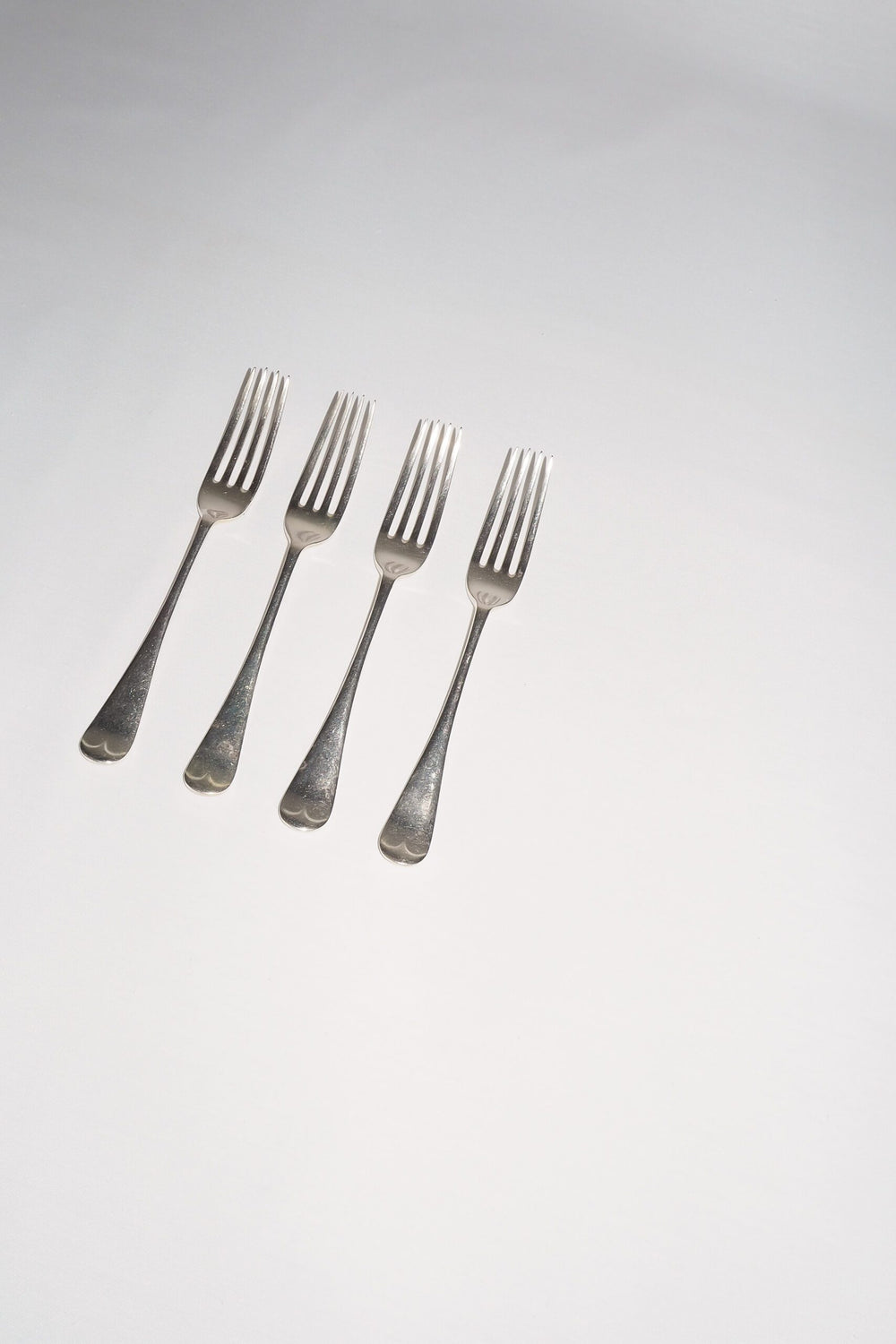 4 Antique Silver Plate Forks