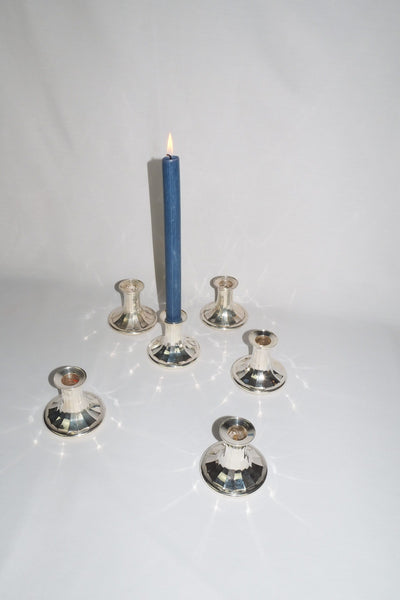 Pair of Vintage Silver Plate Candlesticks