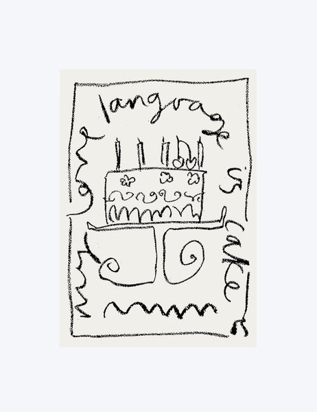 My Love Language Is Cake Print