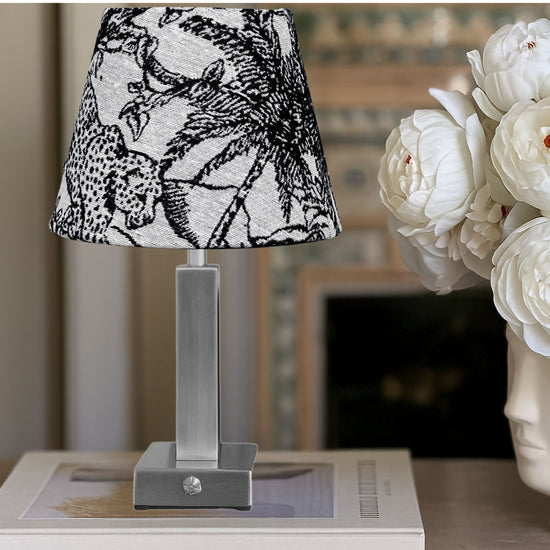 Athena Slim Silver Rechargeable Table Lamp