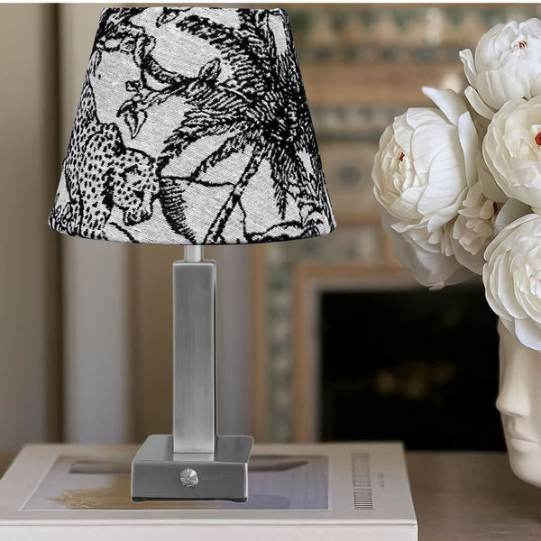 Athena Slim Silver Rechargeable Table Lamp