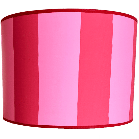 Pink & Red Stripe Lampshade