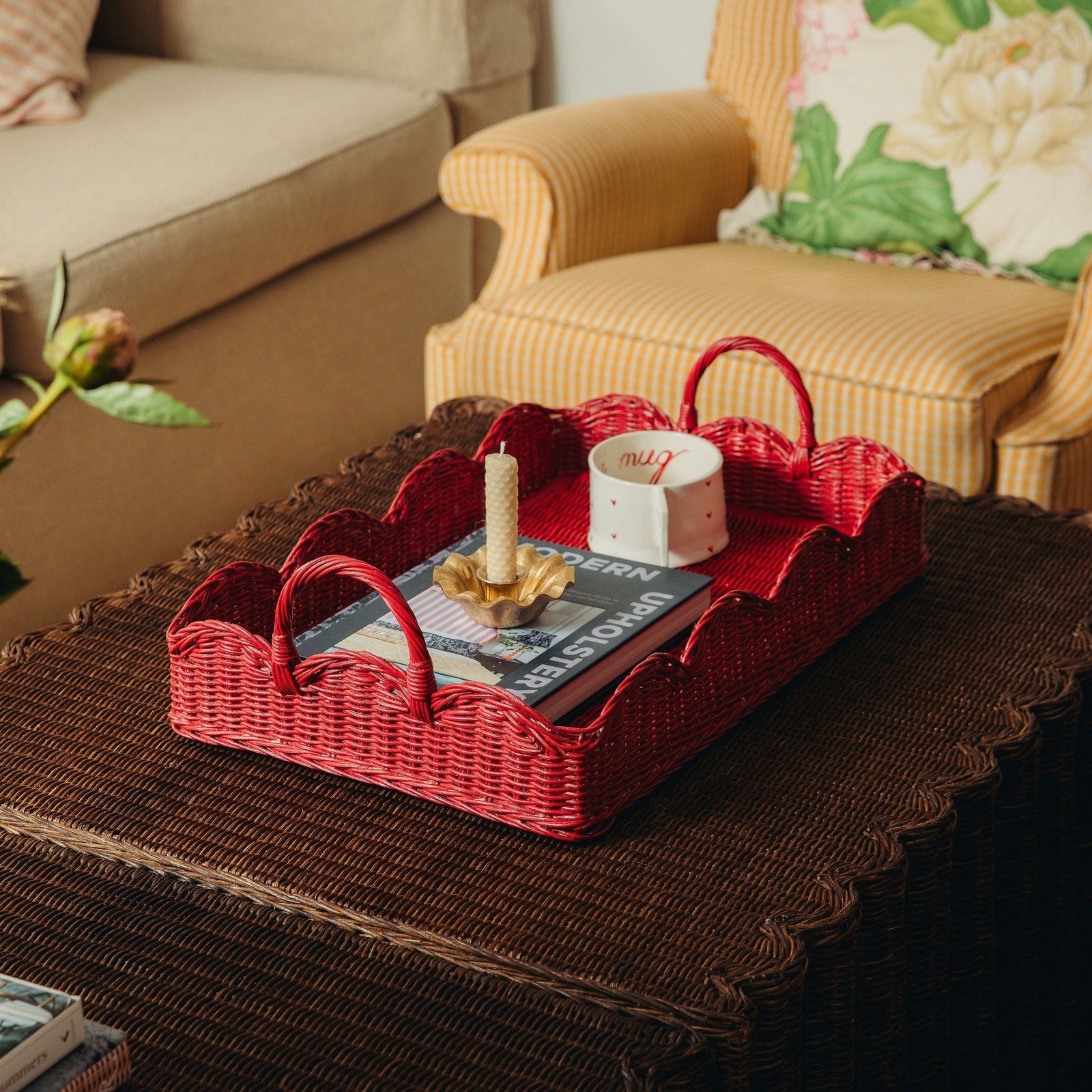 Wave Brass Candle Holder