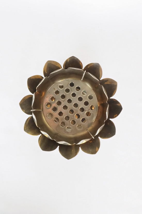 Silver Plate Lotus Flower Vase