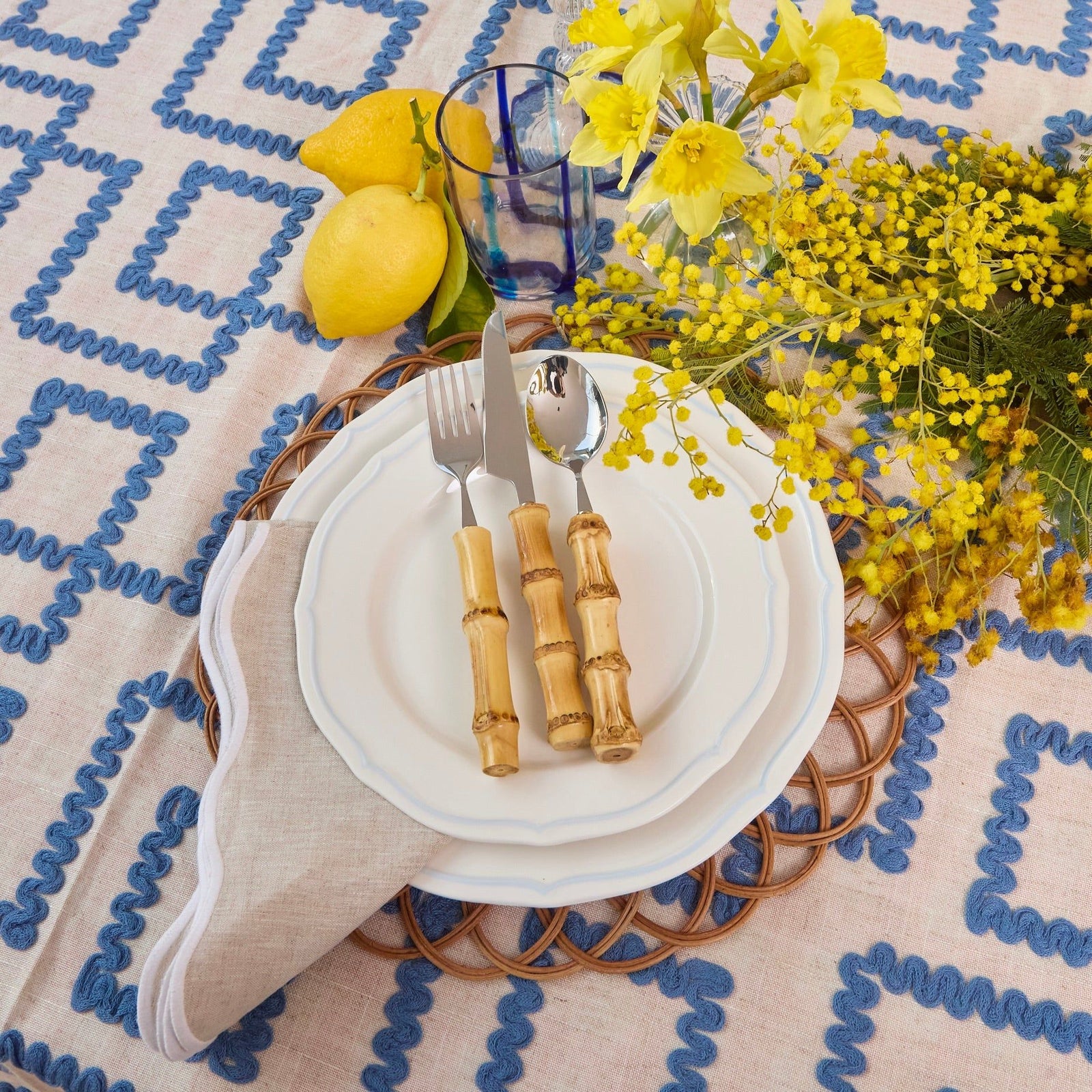 Natural Bamboo Cutlery (4 Pieces) Flatware Sets