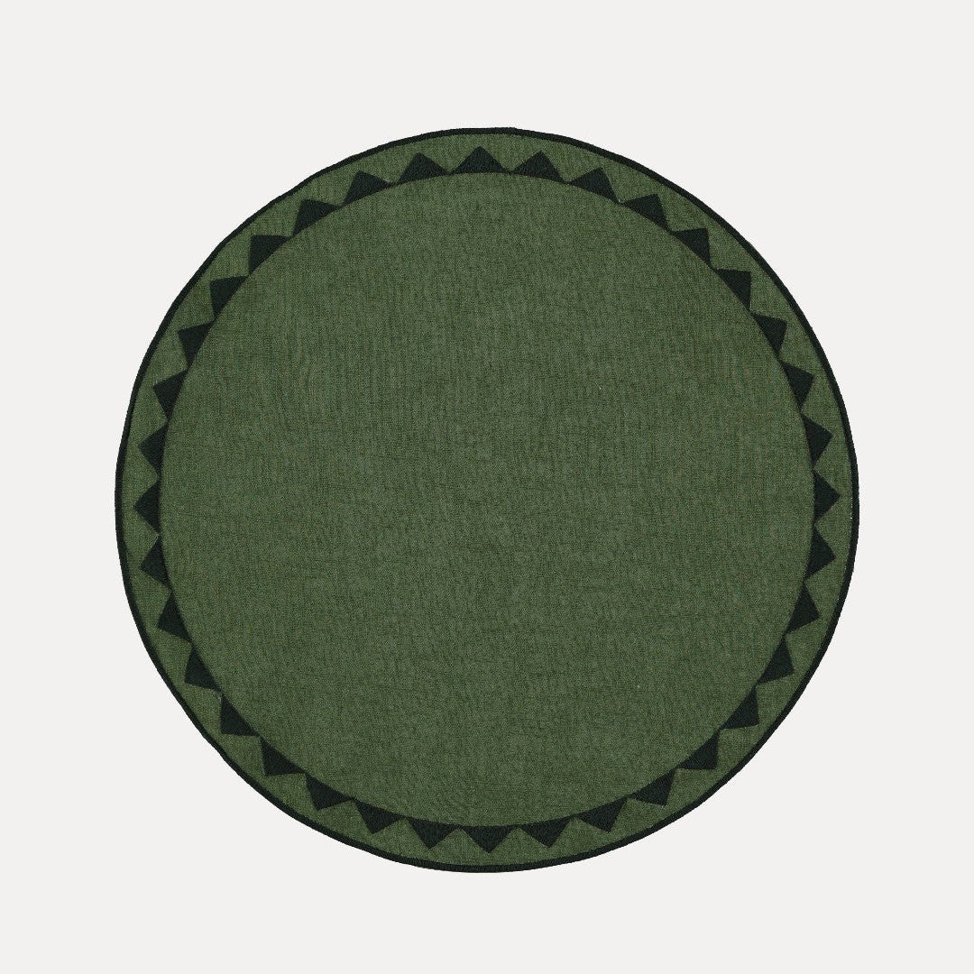 Sol Placemat, Green with Green