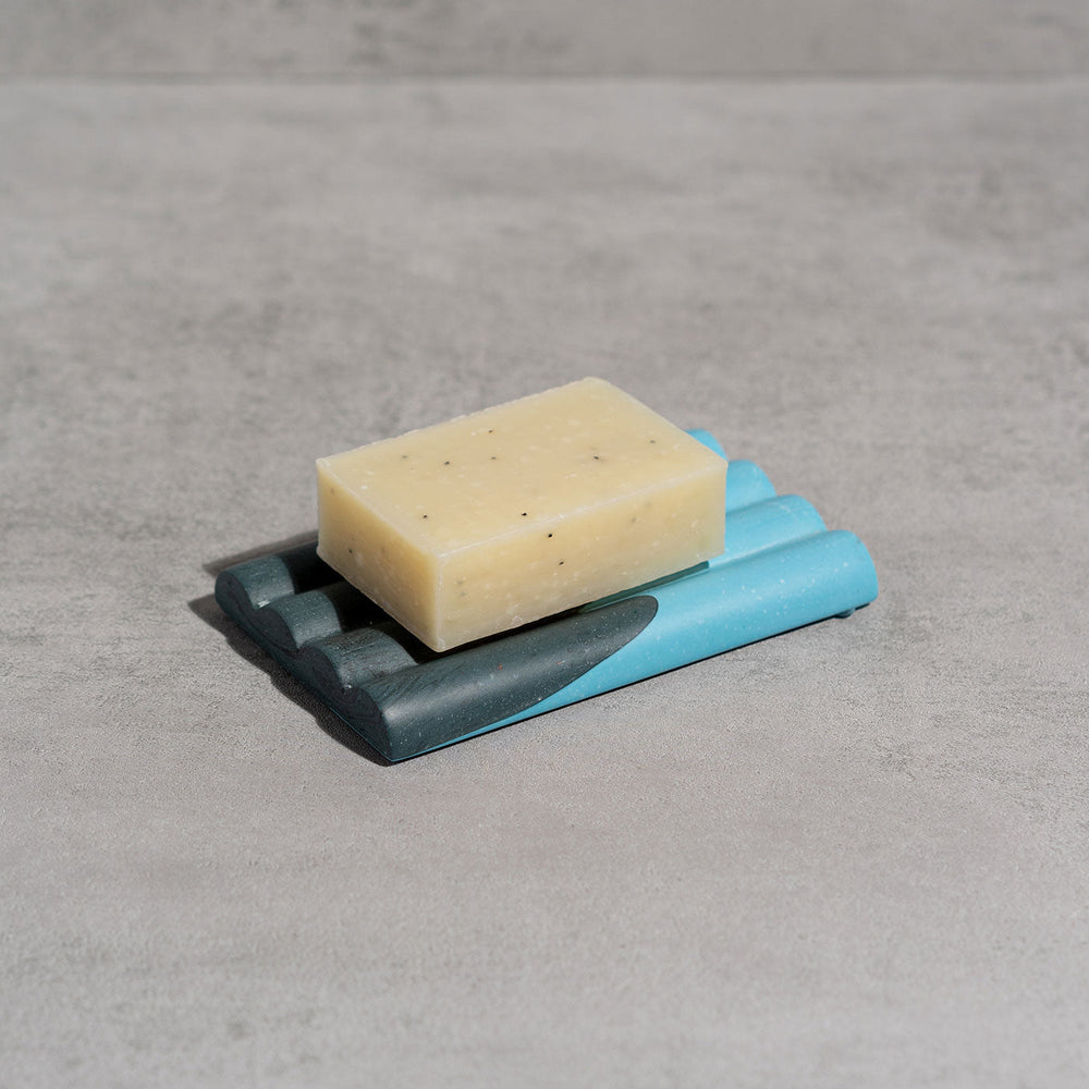 Soap Dish No1 - Dark Petrol & Electric Blue