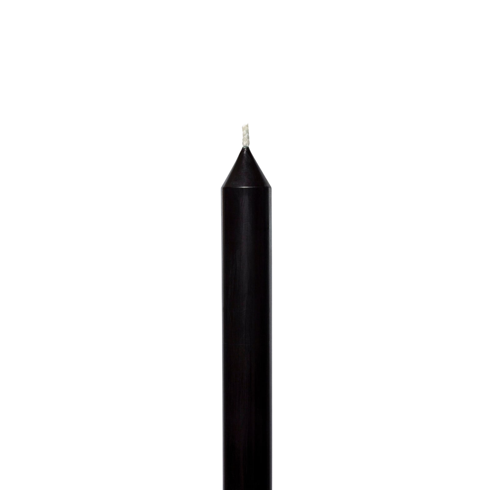 Black Tapered METRE Candle Pair