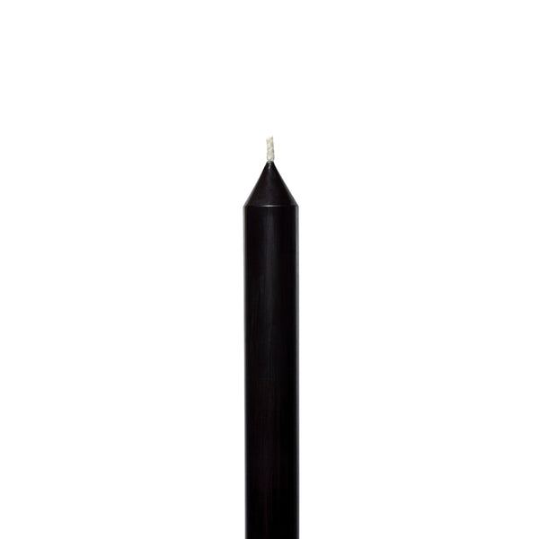 Black Tapered METRE Candle Pair