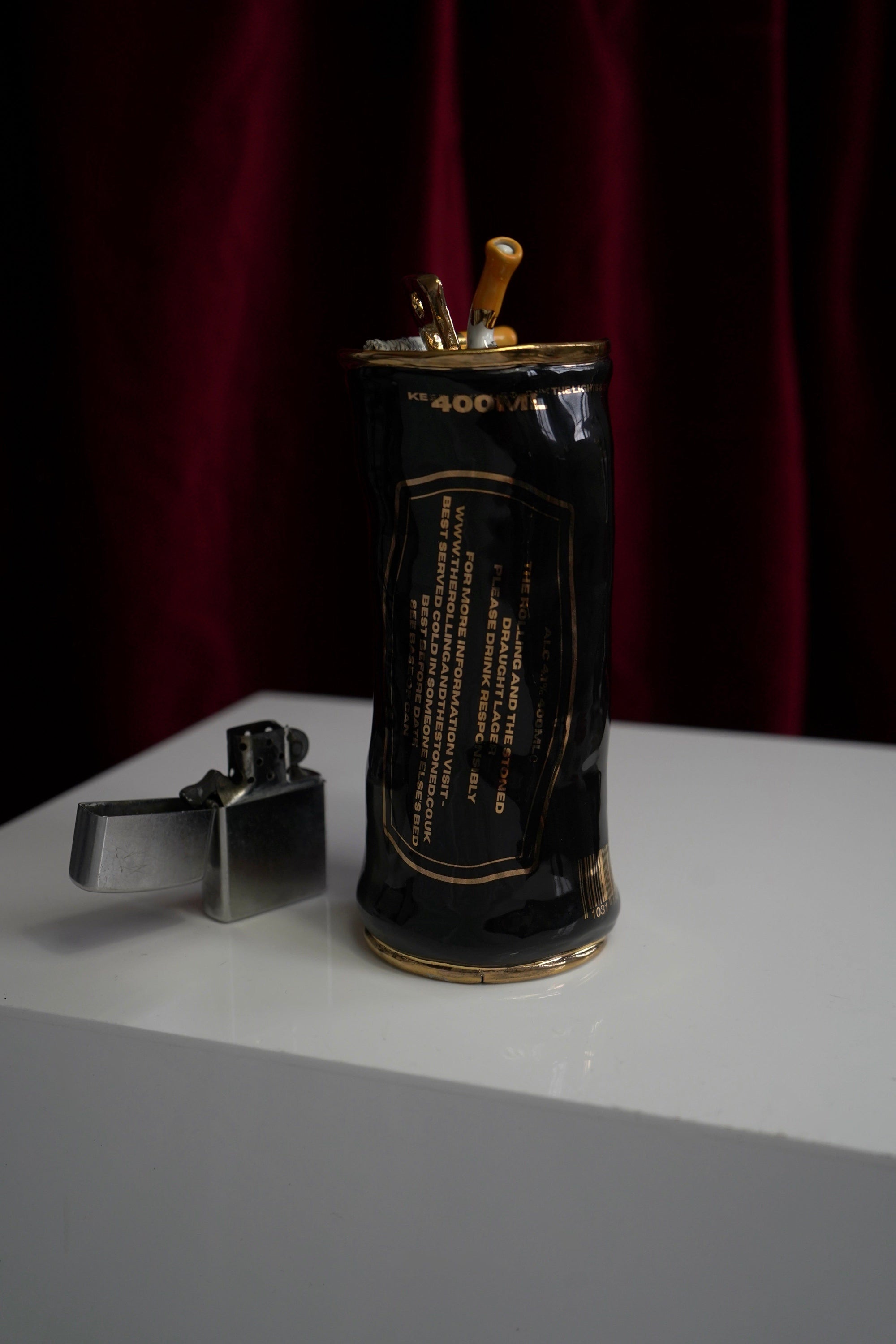 Couple of Cigarettes Beer Can