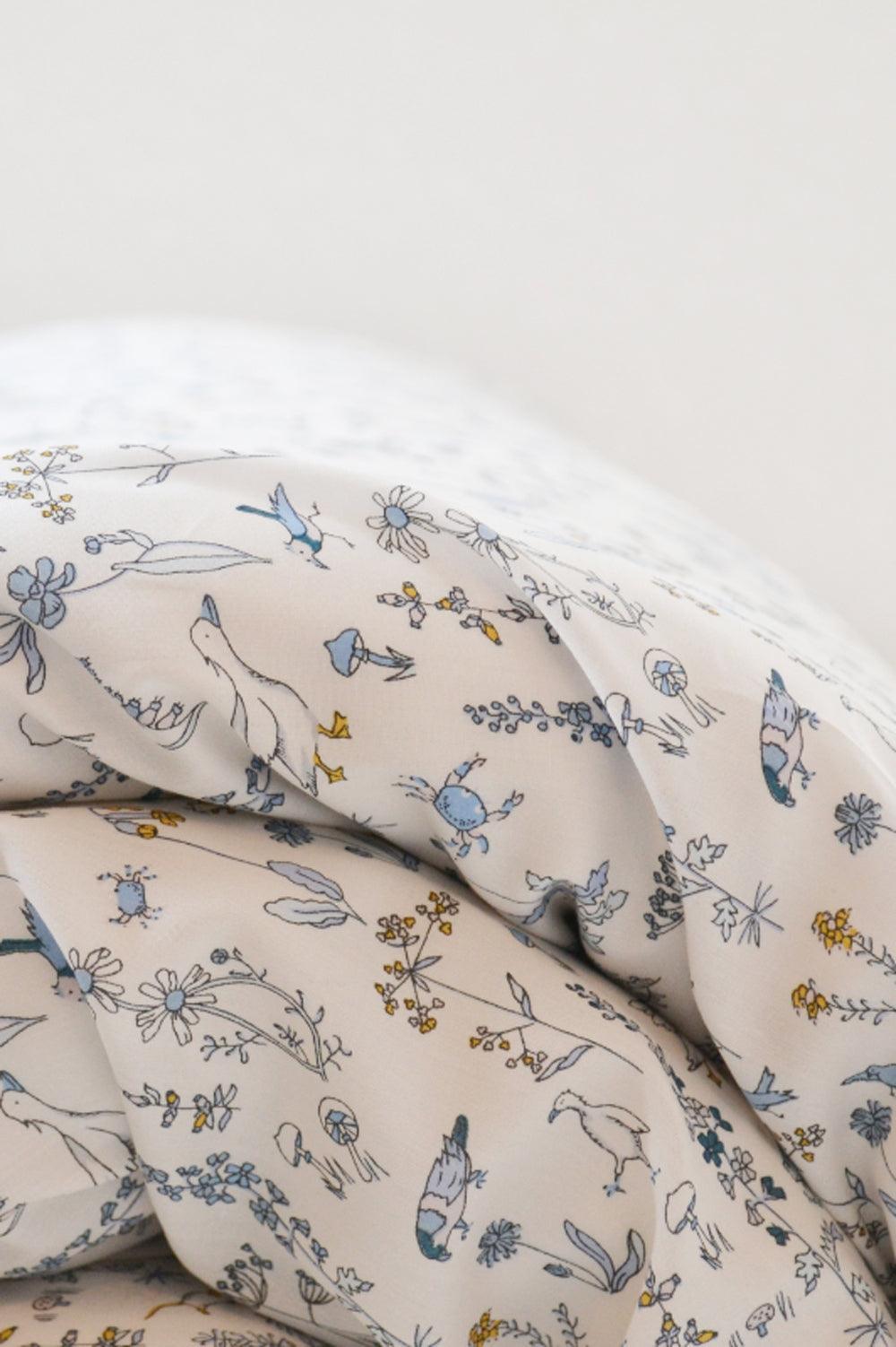 Bedding Made With Liberty Fabric Theo Blue