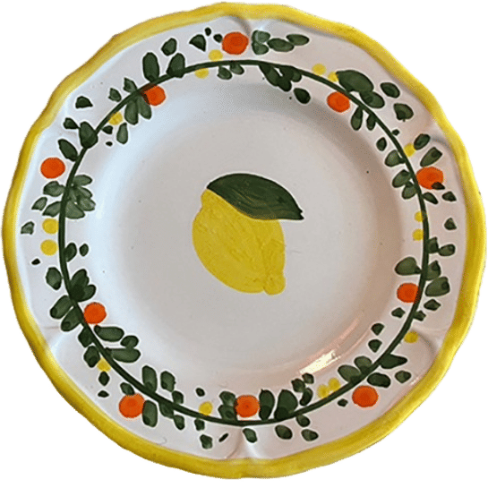 Ravello Lemon Plate 18cm