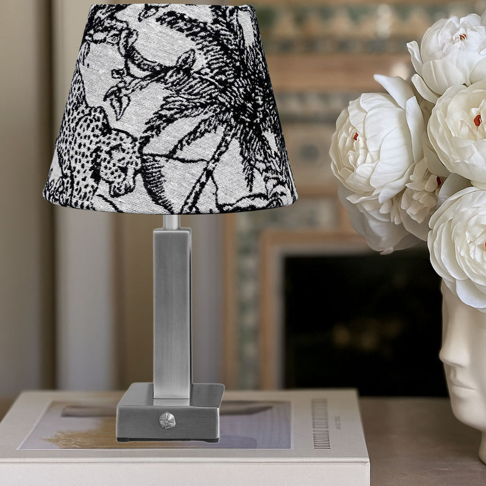 Athena Slim Silver Rechargeable Table Lamp