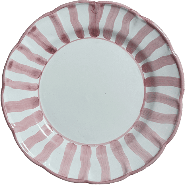 Sole Plate 20 cm Pink Stripe