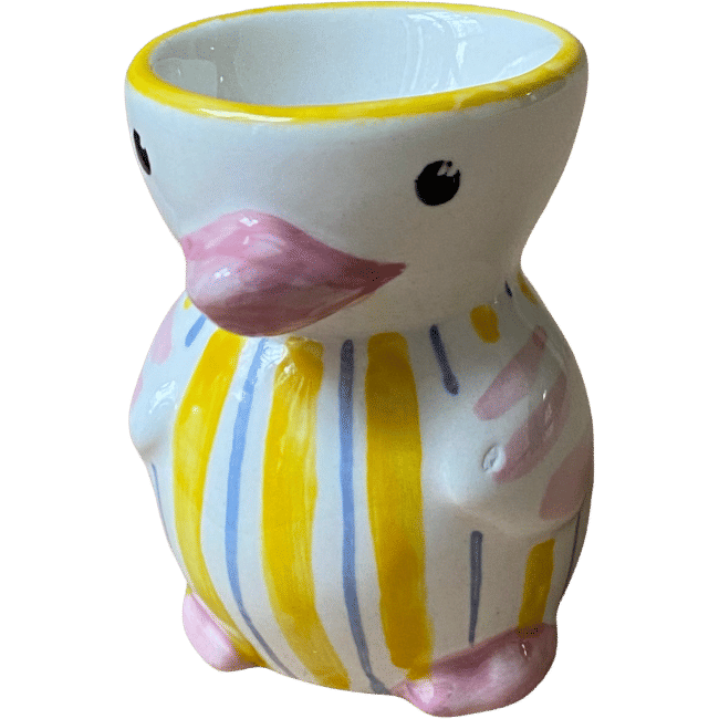 Yellow Striped Chick Egg Cup