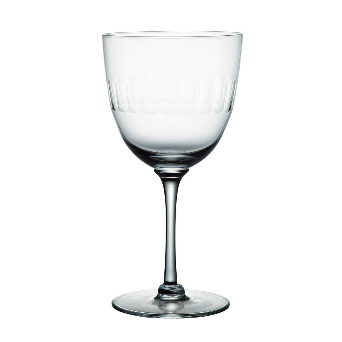 Large Crystal Wine Glasses with Lens Design