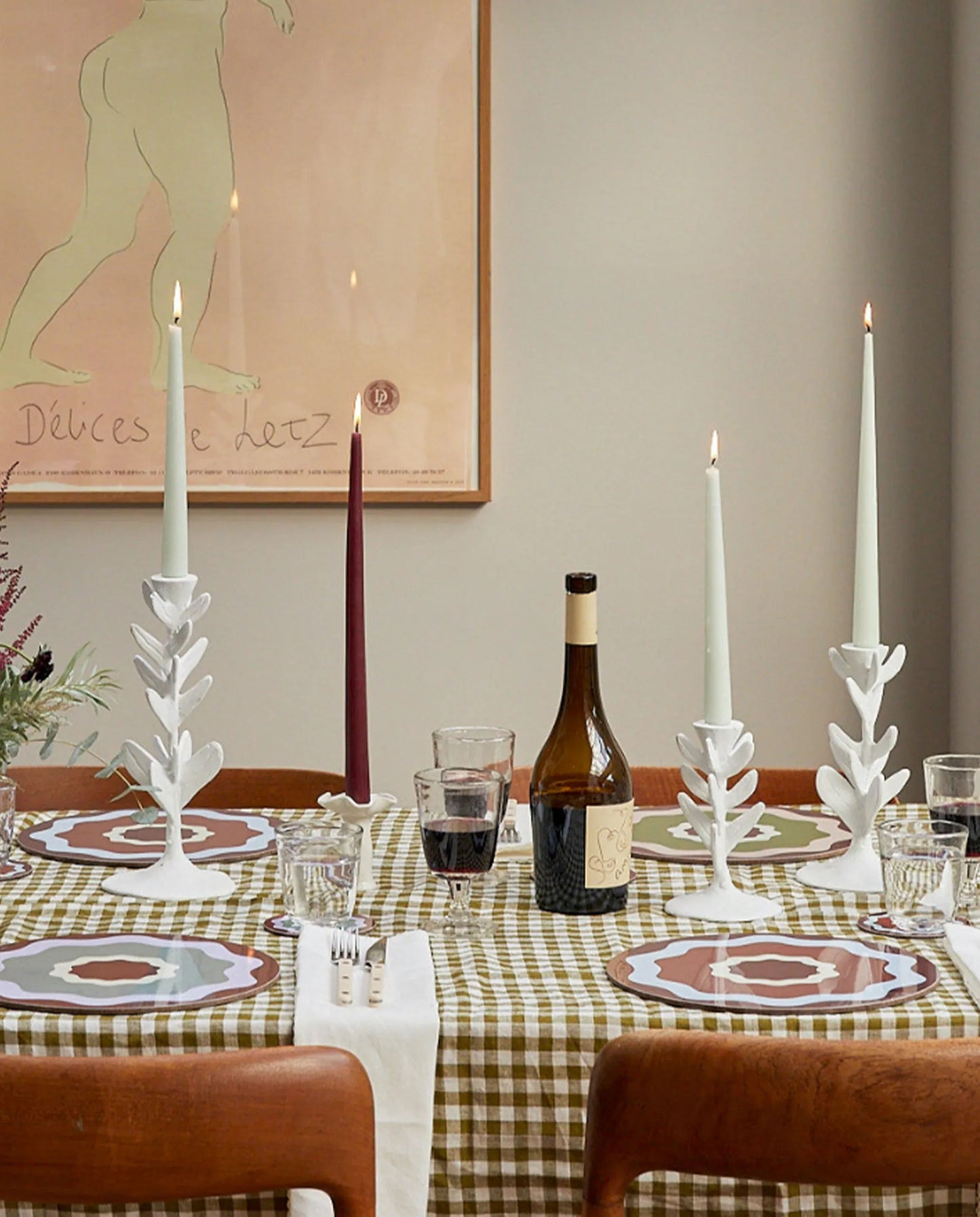 Rhubarb Ripple Placemats (Set of 6)