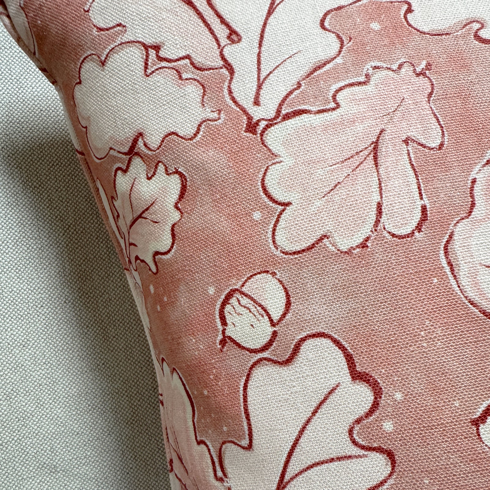 Grace Pink Linen Cushion