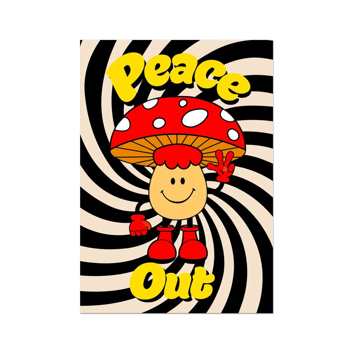 Peace Out Art Print
