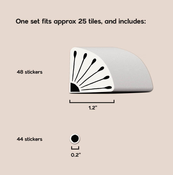 French Tile Ceramic Sticker Set