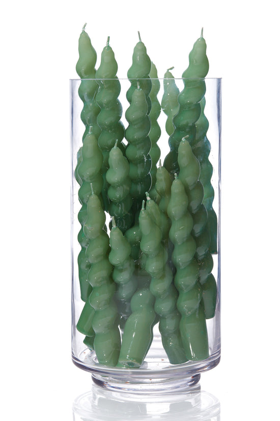 Spiral Taper Candle | Sage