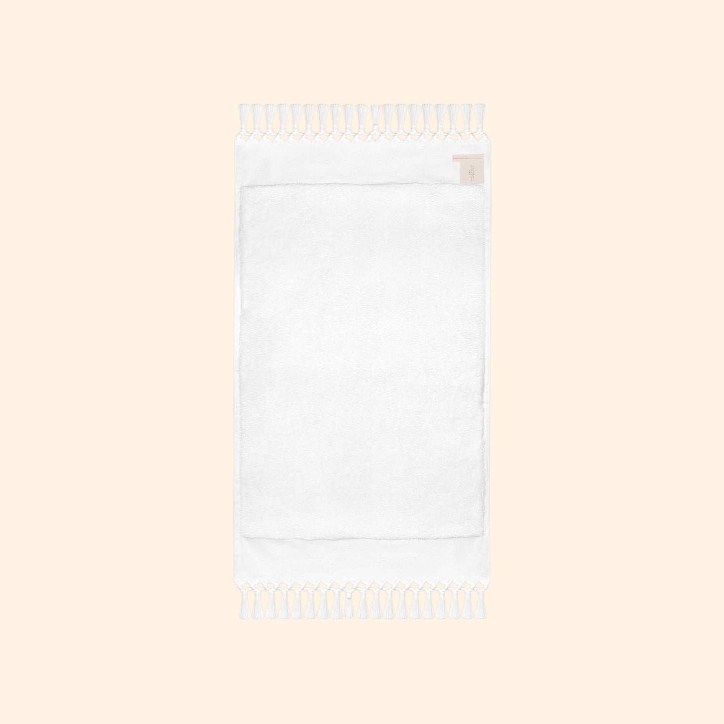Plush & Bare Pure Cotton Hand Towel In White