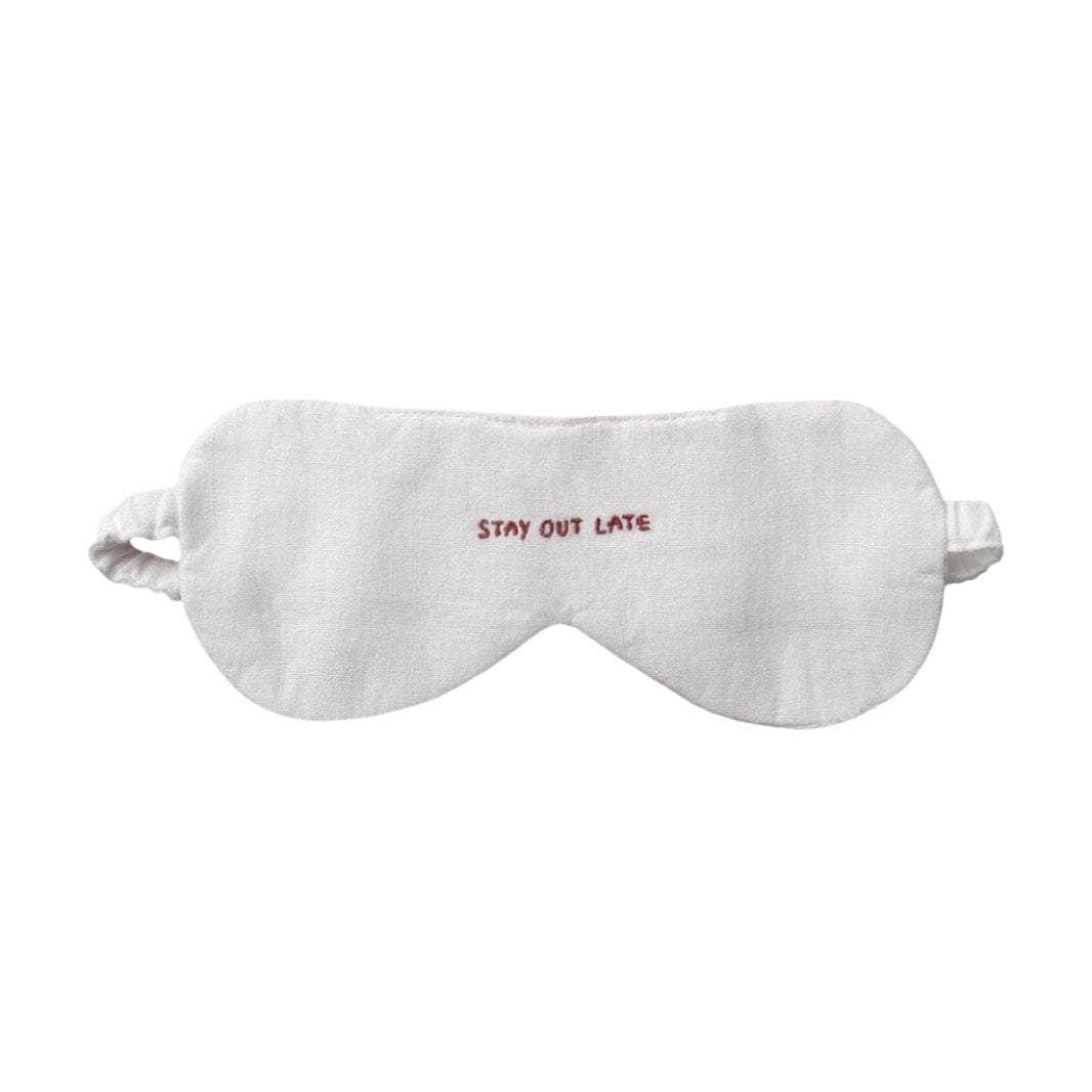 Stay Out Late' Linen Eye Mask